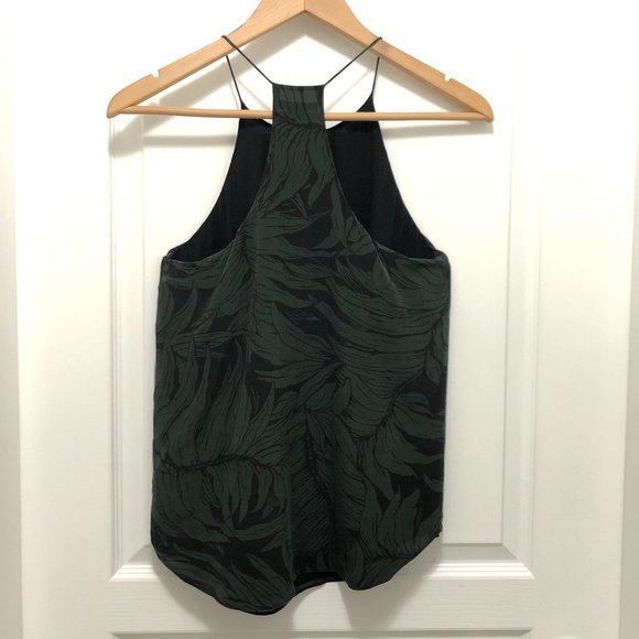 Club Monaco Racerback Silk Tank Top - Size XS - Picture 2 of 9